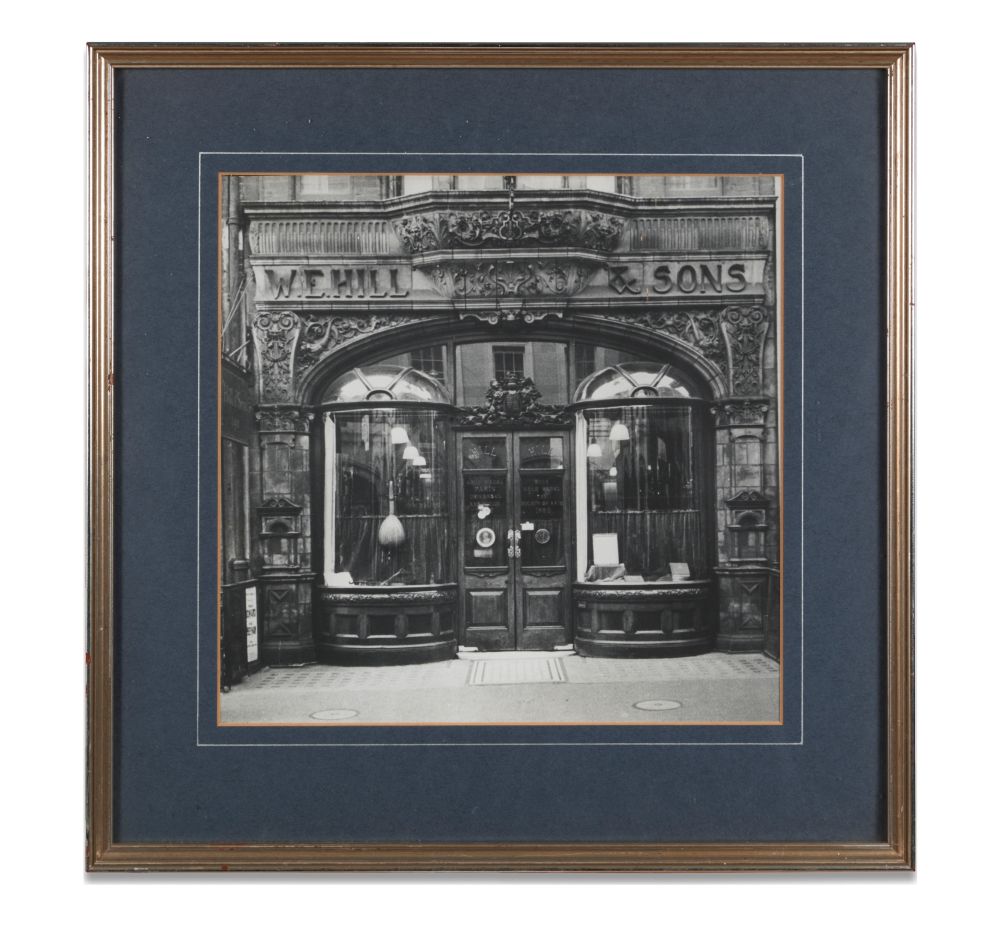 A picture of W.E. Hill & Sons' shop at 140 New Bond Street