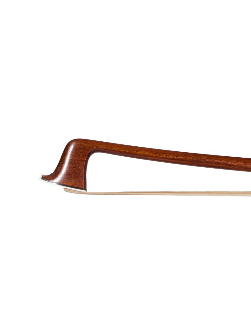 A silver-mounted violin bow by Auguste Barbé, Mirecourt, 1890