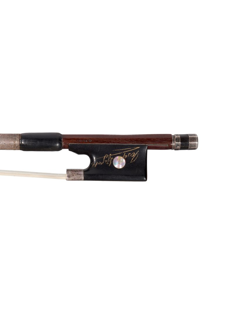 A silver-mounted violin bow by Charles Nicolas Bazin, Mirecourt, c1890