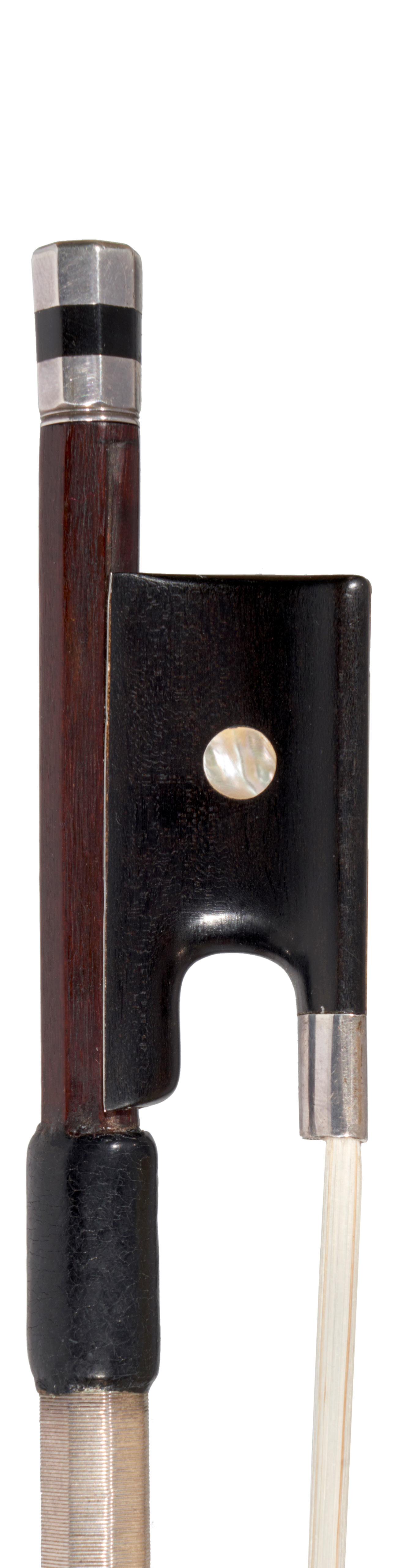 A silver-mounted violin bow by Jean Joseph Martin, Paris, 1880