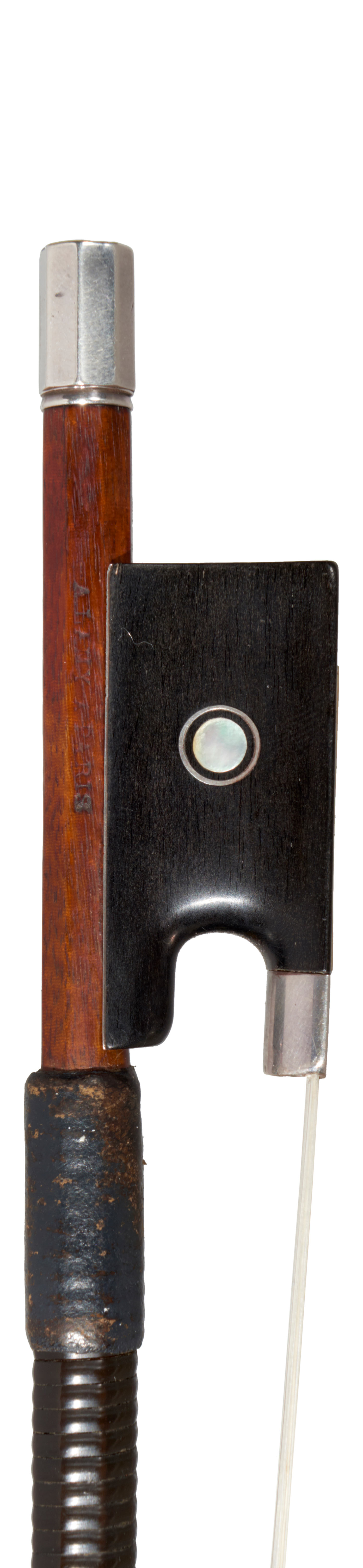 A silver-mounted violin bow by Joseph Alfred Lamy, Paris, 1890