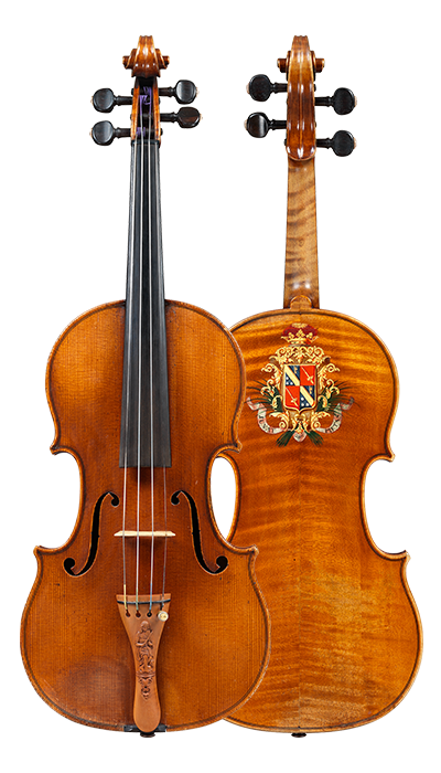 A decorated violin after Stradivari by Jean-Baptiste Vuillaume, Paris, 1865, ‘Ex-Caraman de Chimay’
