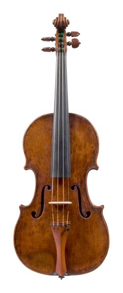 Front of a violin by Tomasso Balestrieri, Mantua, 1792