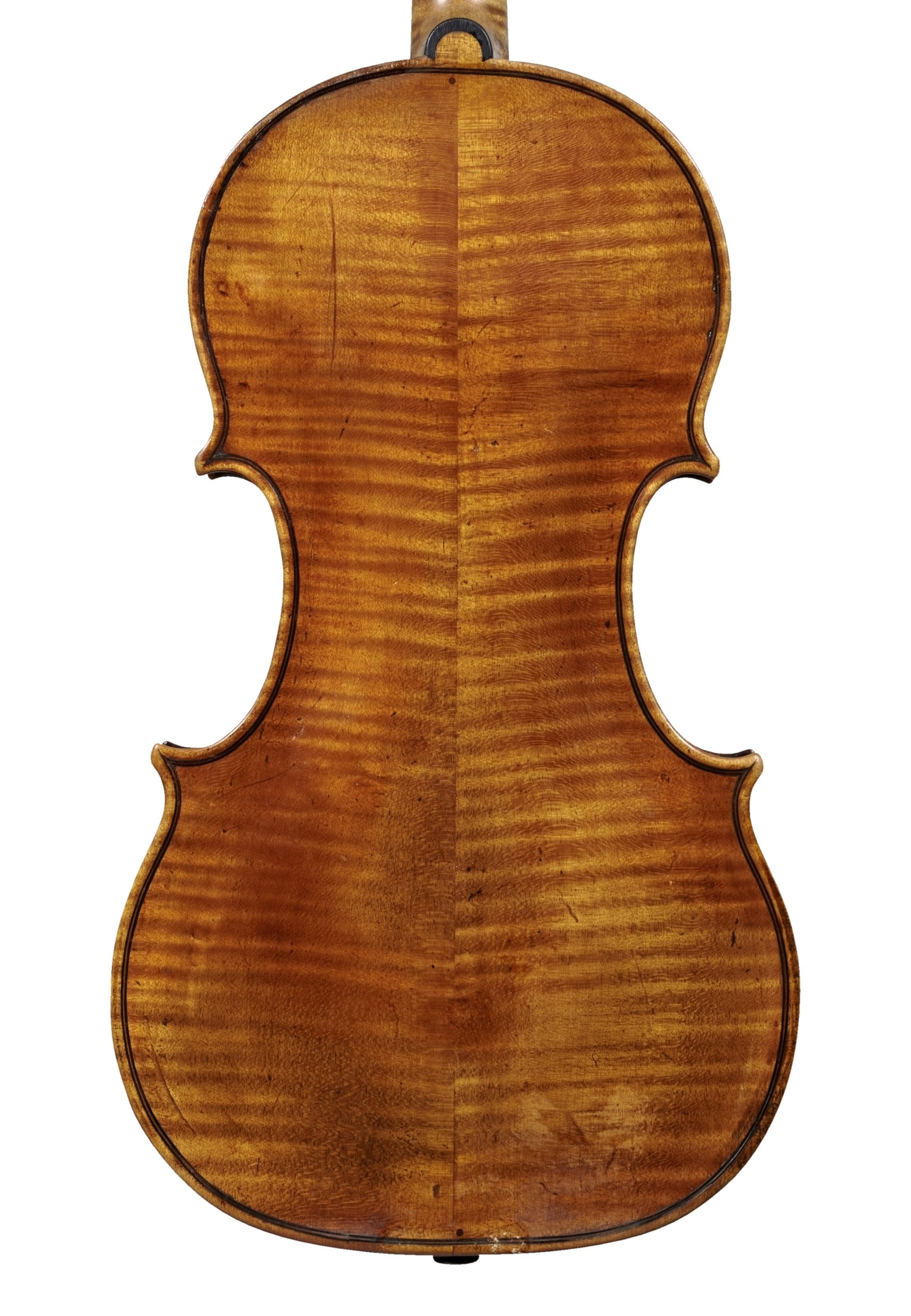 Back of a violin by the Voller Brothers
