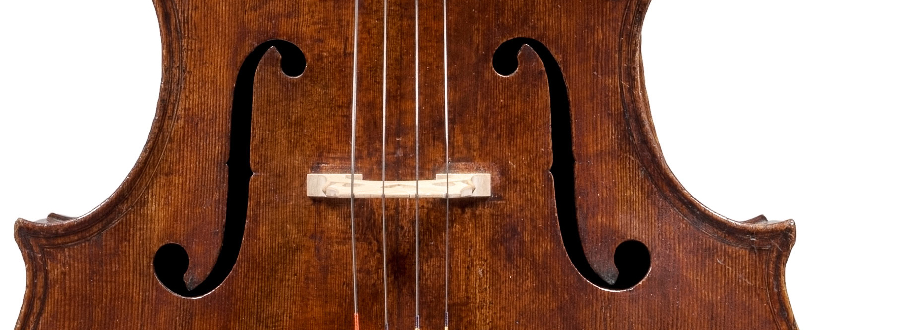 F holes of a cello by Gasparo 'da Salo'